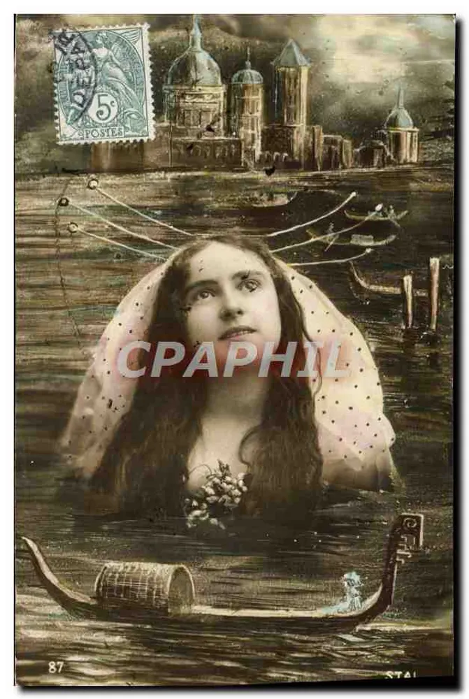 Junge Frau im Wasser — Venedig — Verlag STAL n°87 - Vorderseite