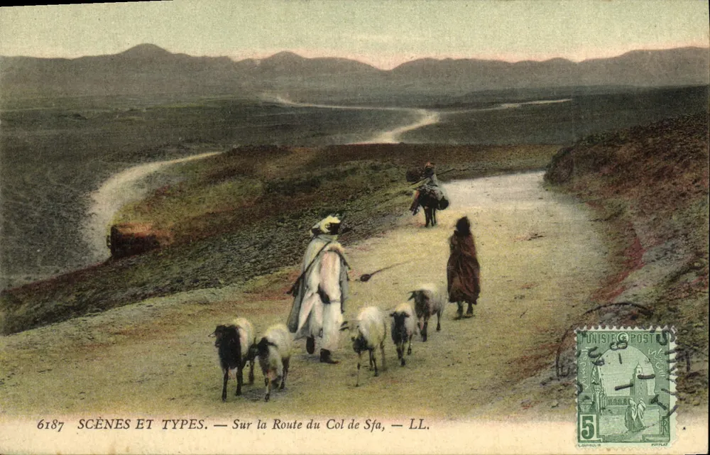 Auf der Straße zum Sfa-Pass — LL. — Szenen und Typen, Nr. 6187 - Vorderseite