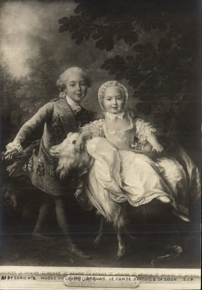 Der Graf von Artois & seine Schwester — Louvre-Museum, Paris — S.I.P. Serie N°8 - Vorderseite