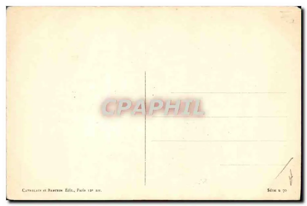Zwei Kinder — Illustration von Tugel — Cathblain und Bawtrim, Serie Nr. 70 - Rückseite