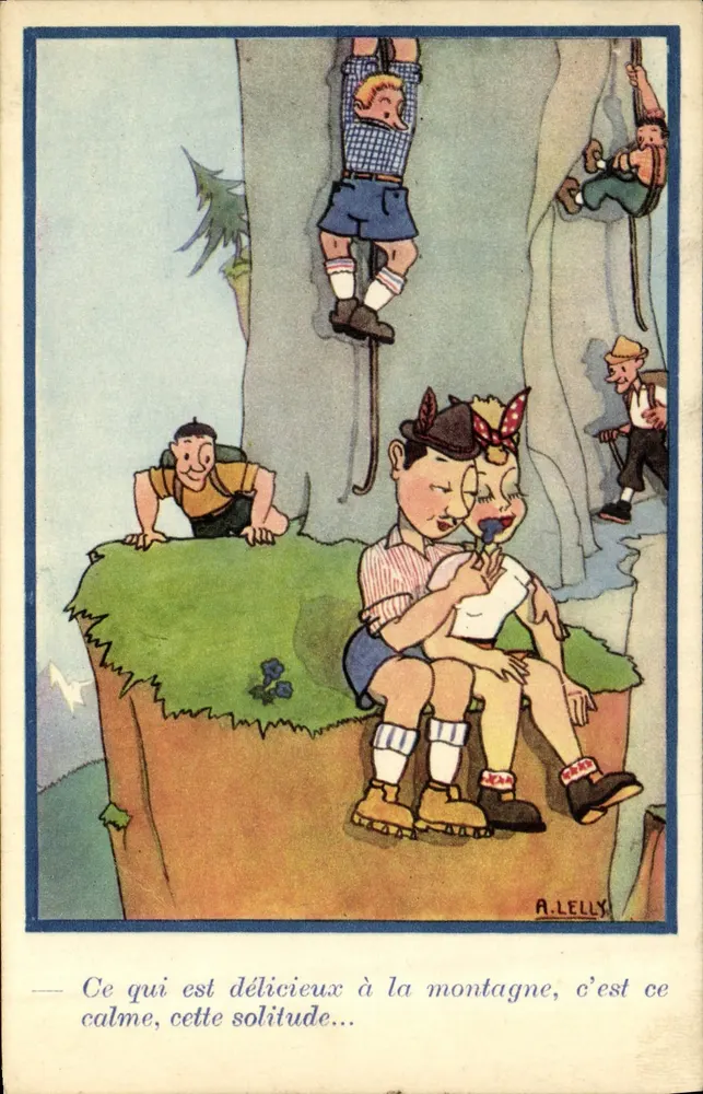 Berglandschaft — A. LELLY — Seriennummer nicht sichtbar - Vorderseite