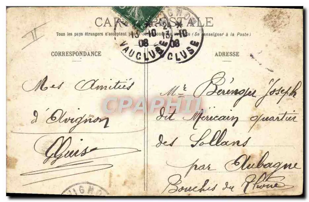 Pflichtmäßiges Aufstehen — Militärkarikatur — E. R., Paris, Einlagerung. - Rückseite