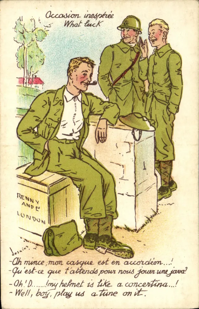 Britische Soldaten — Militärischer Humor — RENNY AND E' LONDON - Vorderseite