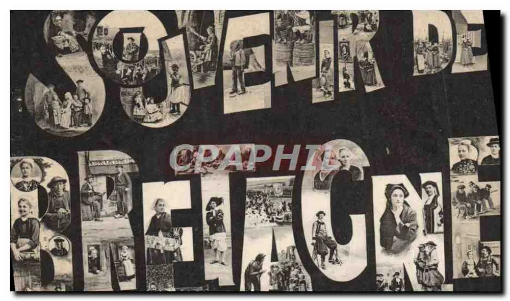 Lembrança da Bretanha — editor não visível, número de série não legível - Frente