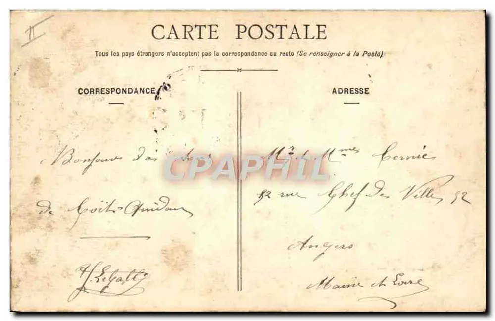 Amor na Bretanha — Cada um na sua vez — Ch. Bailly, fot. - V°. (Hamarre, édit., Ploërmel, Morbihan) - Verso