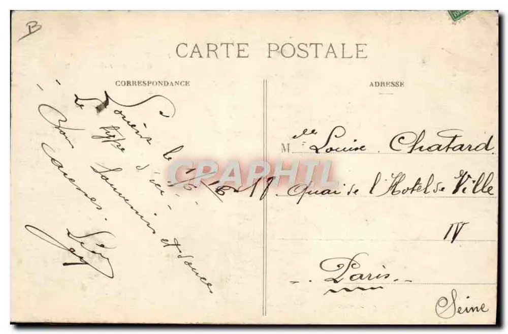 Três dríades alegres — A Bretanha pitoresca — Coleção A. Werno, St-Briegue - Verso