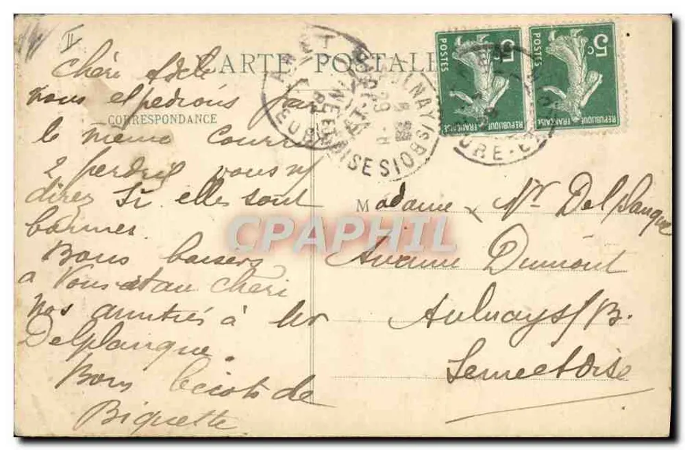Dreux - Die Turm des Telegraphen — Ch. Fouennl, Verlag, Dreux - Rückseite