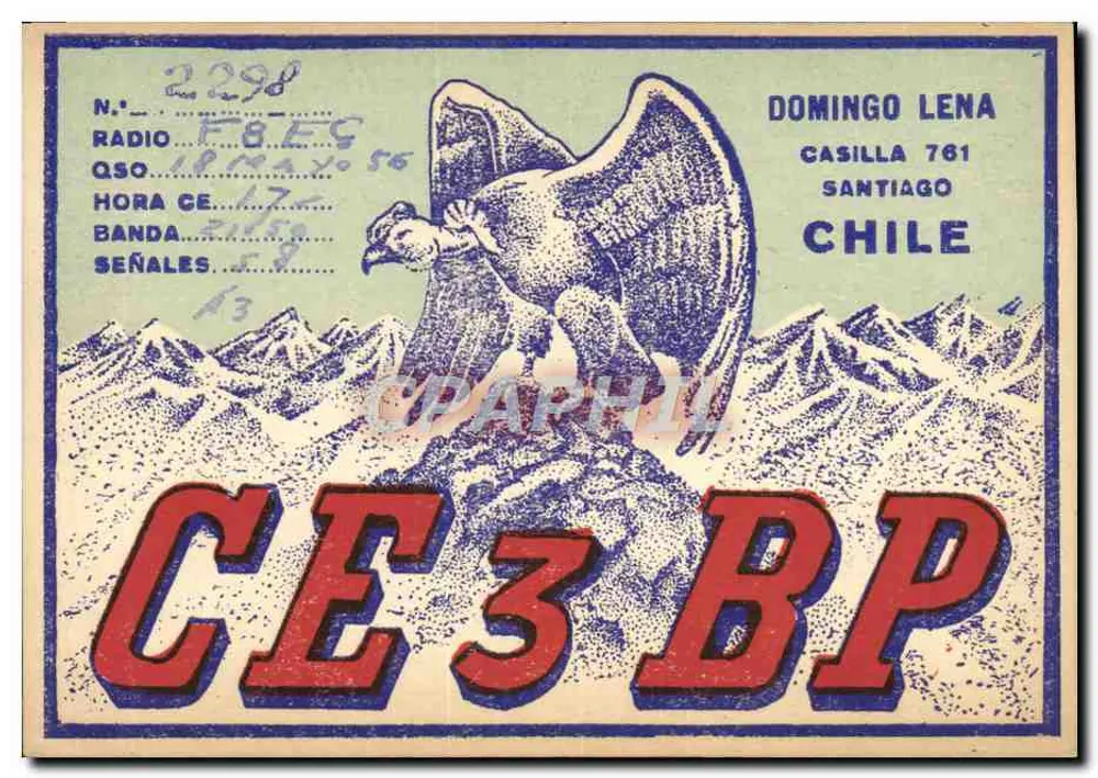 Chili — Radio Club von Chile — Amateur-Radiosender - Vorderseite