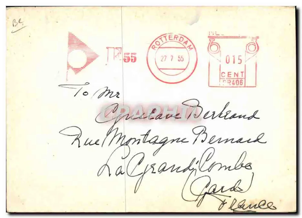 Saturnus — QSL da campanha de radioamador 'Ruimtevaart' — edição PSE QSL, Rotterdam - Verso