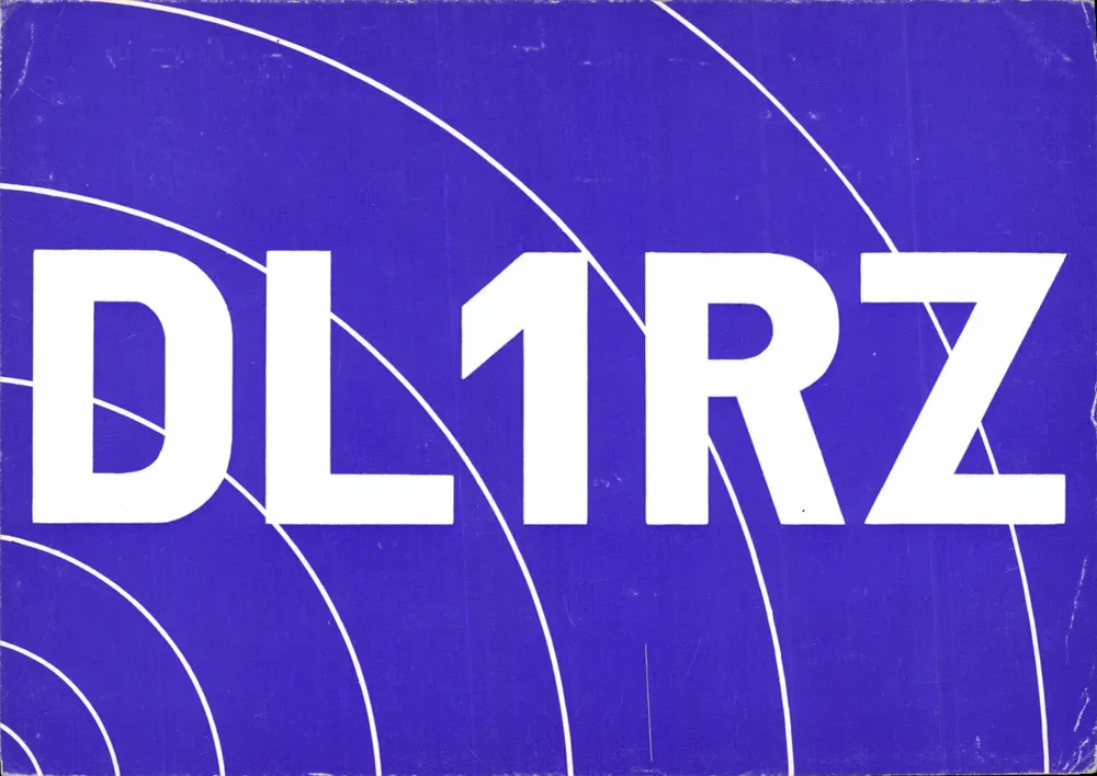 DL11RZ — Funkrufzeichen eines Amateurfunkers — Verlag DOK Bremen - Vorderseite