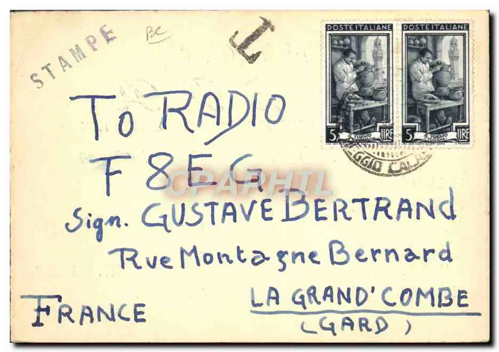 Palmi (R. C.) — italienische experimentelle Station — Verlag Brando Rocco, Via Monaci, 25 - Rückseite