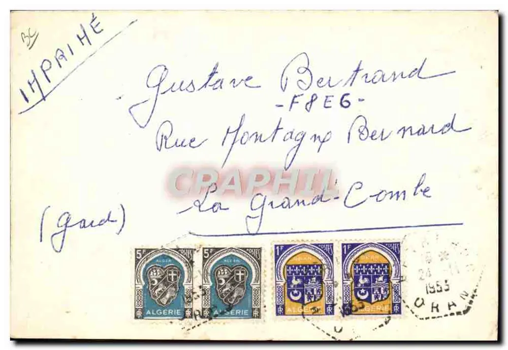 Radiostation FA3WR — Oran, Algerien — Robert Vagnon - Henri-Huc - Rückseite