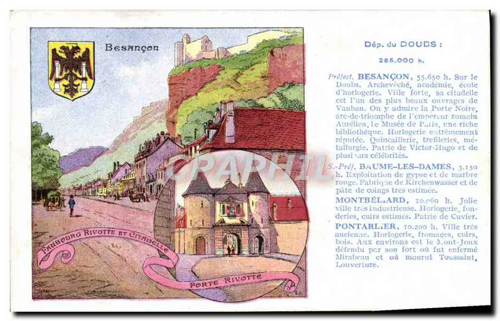Besançon — Faubourg Rivotte und Porte Rivotte — Verlag nicht sichtbar - Vorderseite