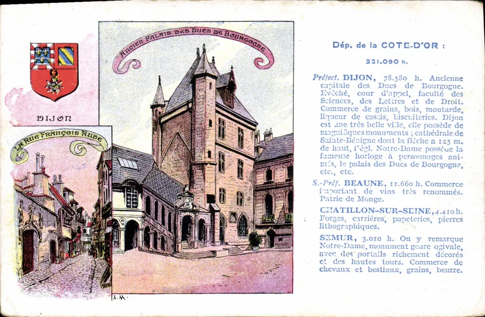 Dijon — Velho Palácio dos Duques da Borgonha — Edição especial Pastilles Valda - Frente