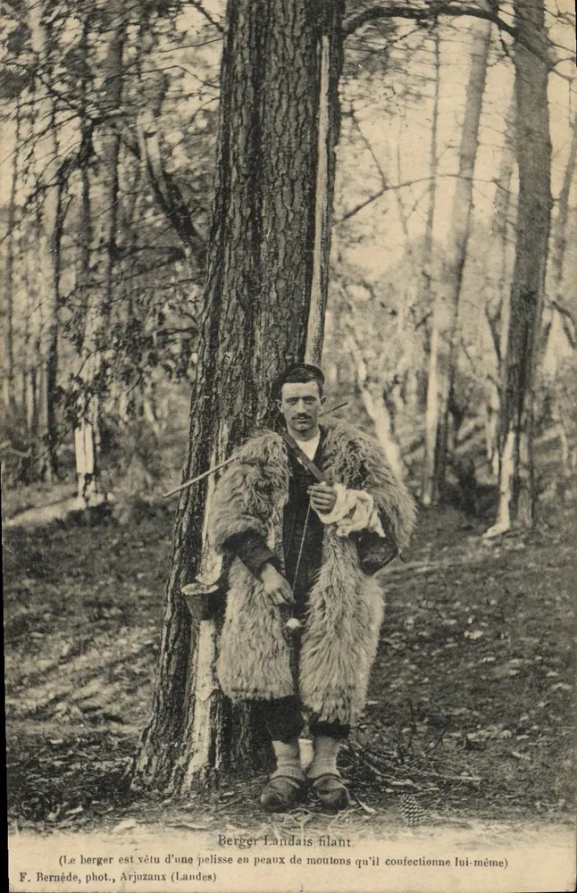 Pastor Landais — F. Bernéde, Arjuzanx (Landes) - Frente