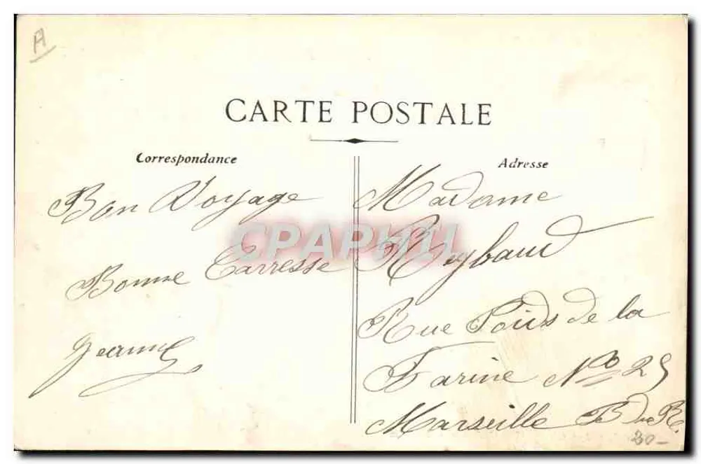 Navio « IONIE » — por mar grosso ao largo do Stromboli — H. Grimaud e Cie, 54 Rue Mazenod - Marseille - Verso