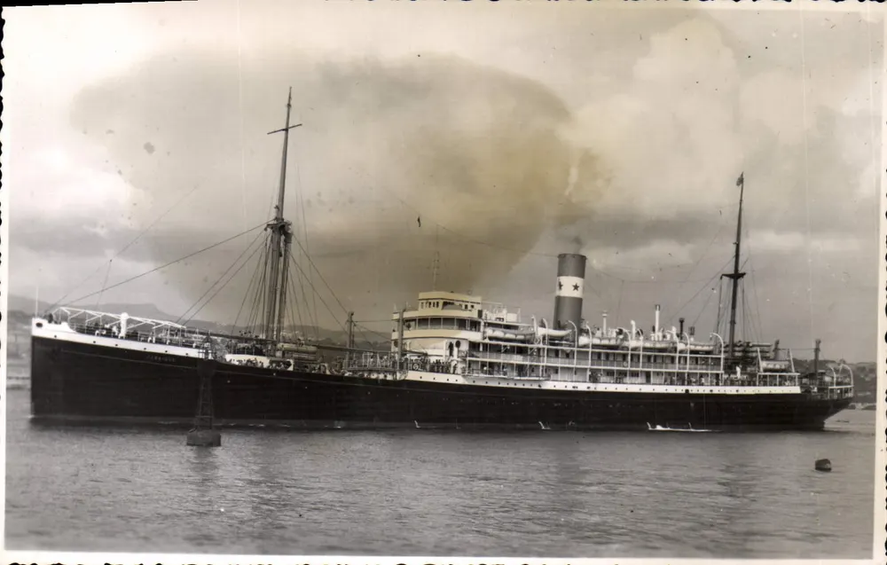 Das Dampfschiff 'Jamaïque' — Compagnie des Chargements Réunis — um 1920 - Vorderseite