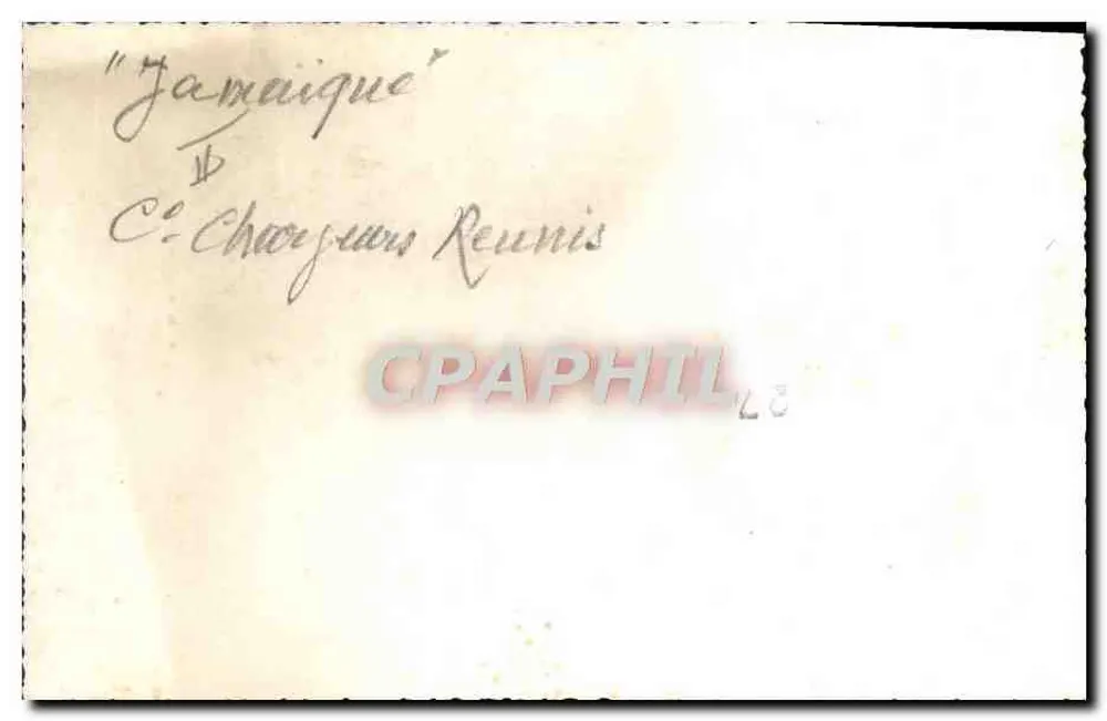 Das Dampfschiff 'Jamaïque' — Compagnie des Chargements Réunis — um 1920 - Rückseite