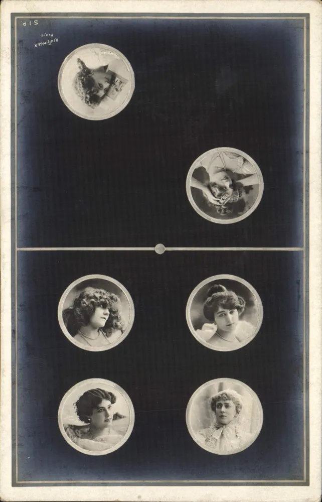 Sechs Porträts von Frauen — Verlag Rüfingler, Paris — Serie S.I.P. - Vorderseite
