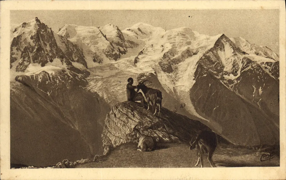 Ausblick auf den Mont-Blanc — Chamonix-Mont-Blanc — Edition Gallet-Alpines - Vorderseite