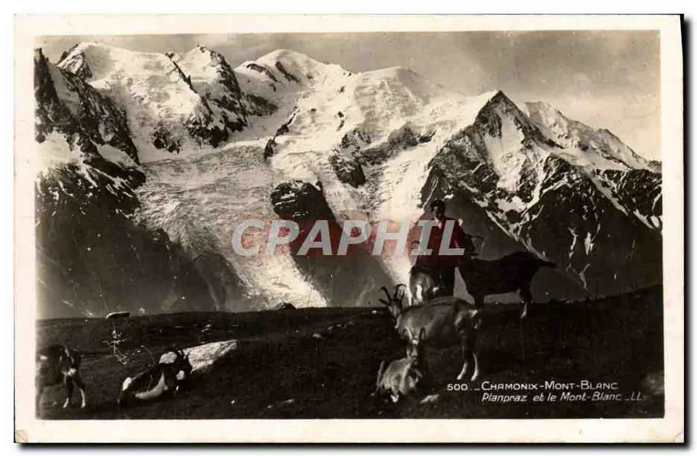 Chamonix-Mont-Blanc — Planpraz und der Mont-Blanc — LL, n° 500 - Vorderseite