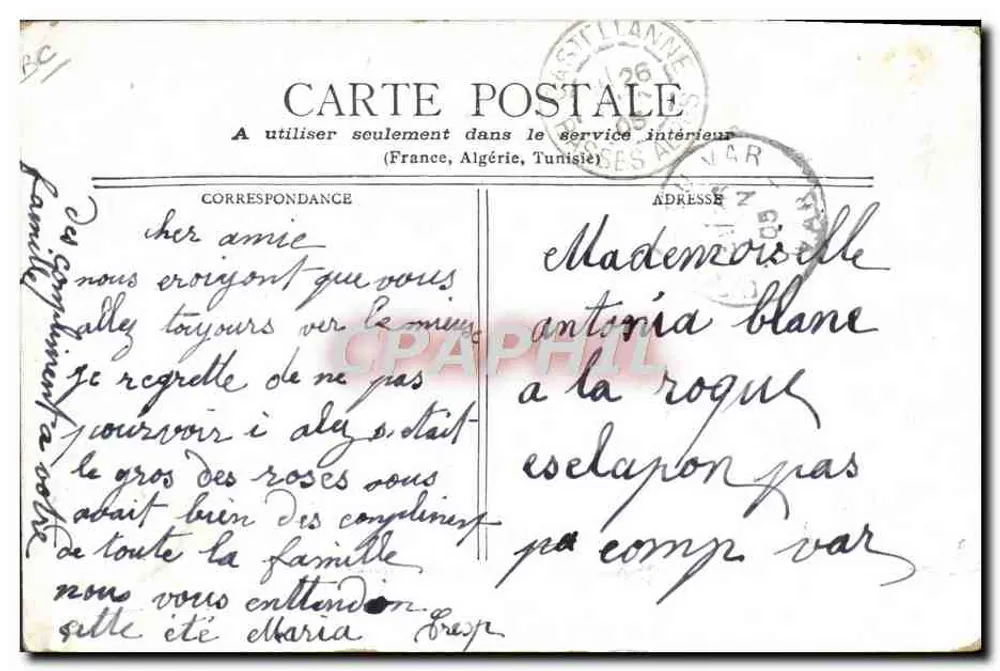 Cabras com pescoço preto (Suíça) — editor STAECK H. — número de série não visível - Verso