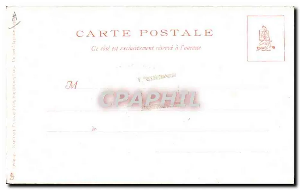Méphistophélès — ilustração de personagem — editor Raphaël Tuck & Fils, Paris - Verso