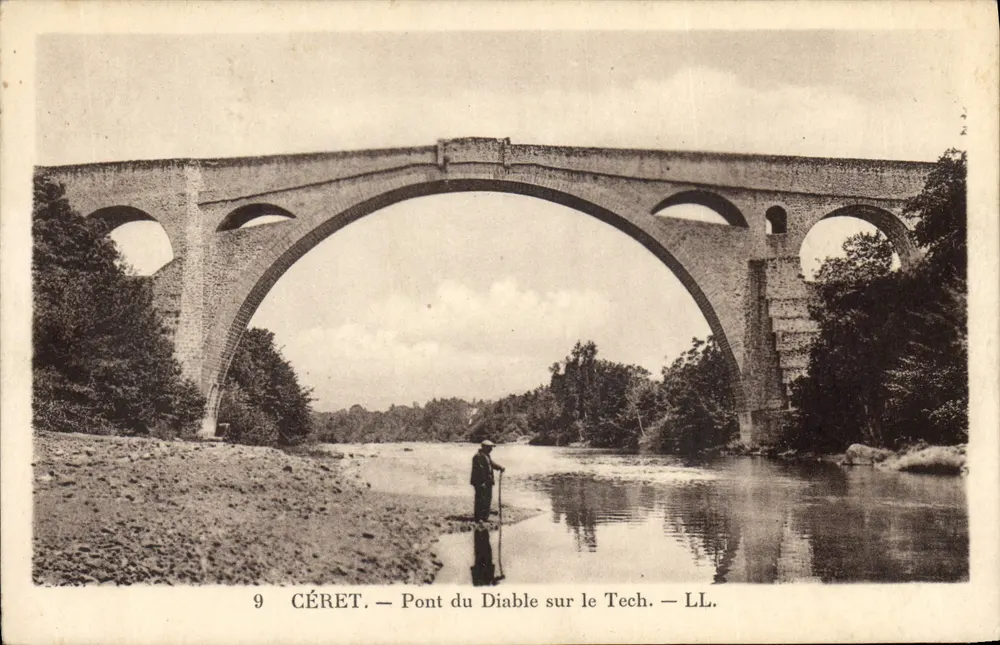 Céret — Pont do Diabo sobre o Tech — LL. — N°9 - Frente