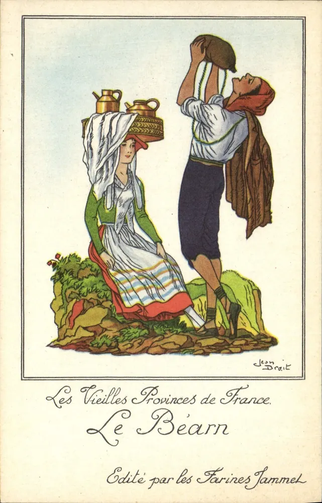 As Velhas Províncias da França — O Béarn — Editado pelas Farinas Jammet - Frente