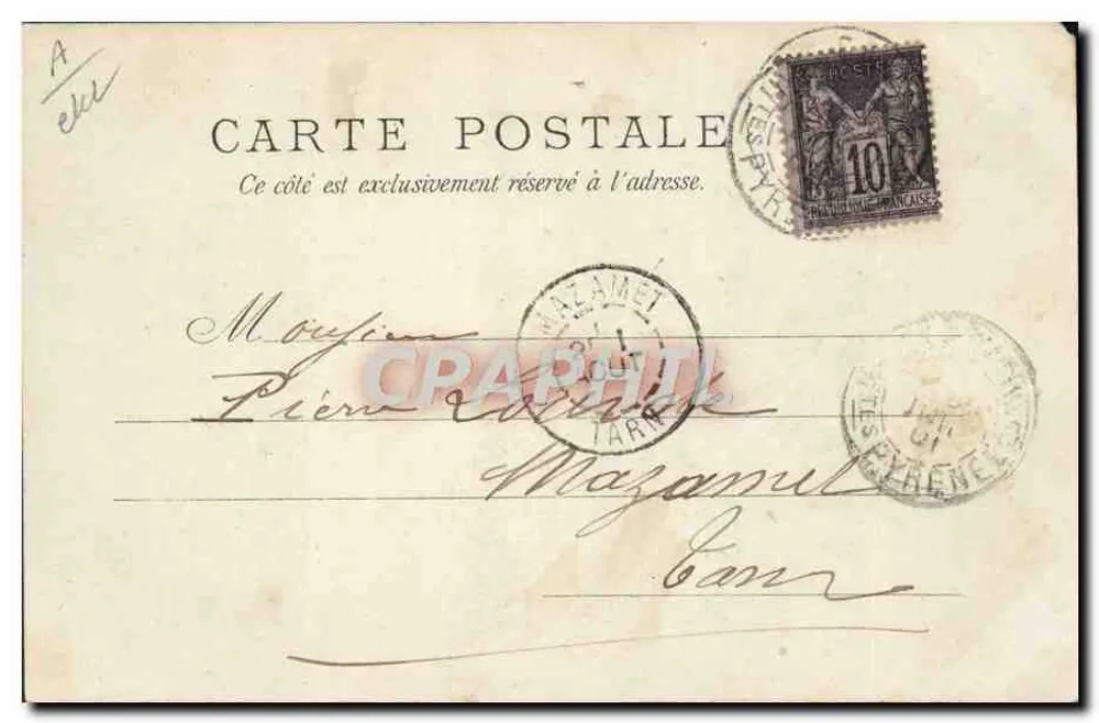 Le Labourene — Pirineus — A. T. Lourda, N° 38 - Verso