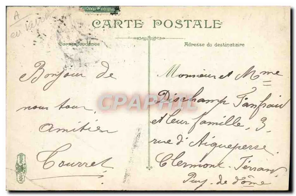 Vichy - Laboratório nas proximidades — V. & C. editor - Verso