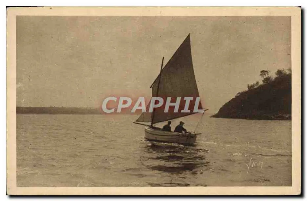Yachting sur la Rance — Bretagne — Édition d'Art YVON, n°12 - Vorderseite