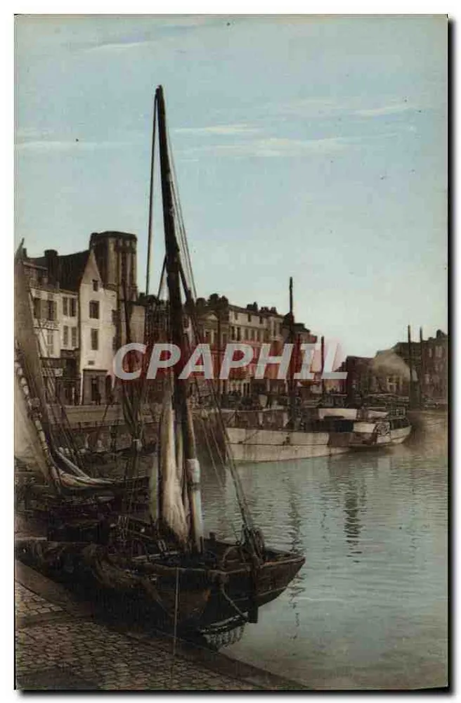 Hafen von La Rochelle in Richtung Quai Duperré — Künstlerische Editionen R. Bergevin - Vorderseite