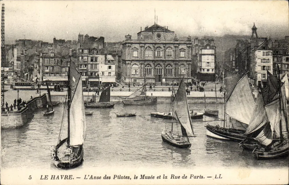 Le Havre — L'Anse des Pilotes, das Museum und die Rue de Paris — LL - Vorderseite