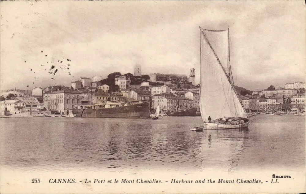 CANNES. - Der Hafen und der Mont Chevalier. - SELECTA LL n°255 - Vorderseite