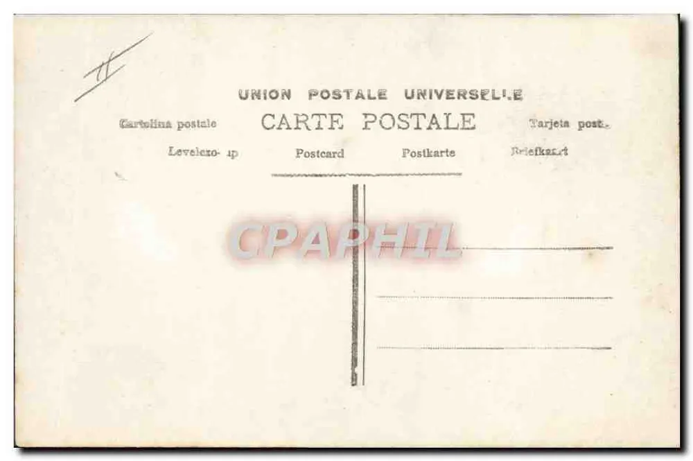 Frau in einem mit Rosen dekorierten Auto — Frohe Neujahr — Verlag Union Postale Universelle, Nr. 2800 - Rückseite