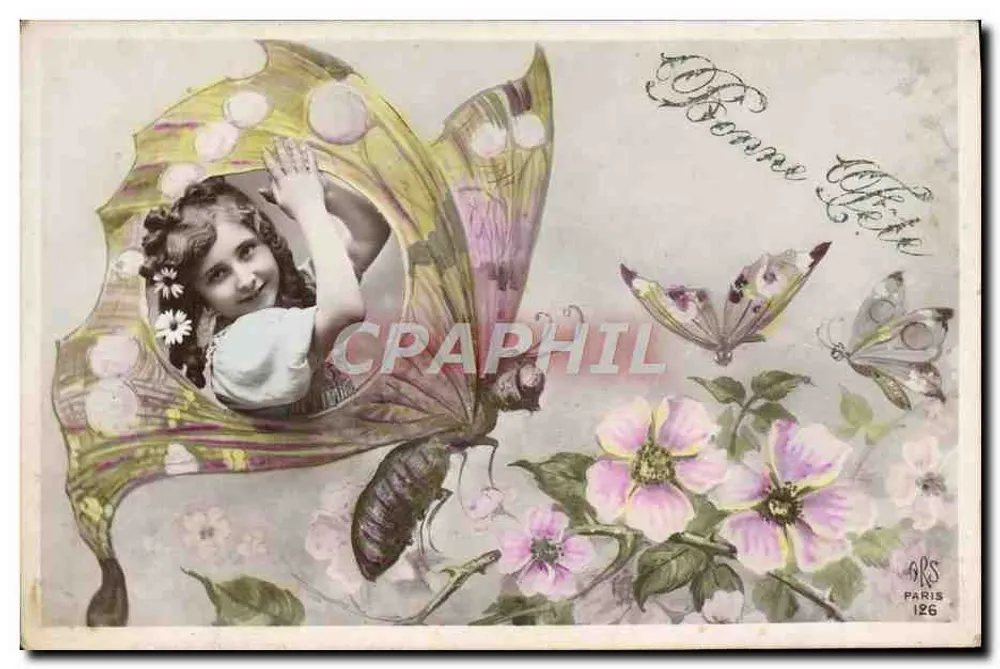 Menina em um grande borboleta — editor ARS, Paris, n°126 - Frente