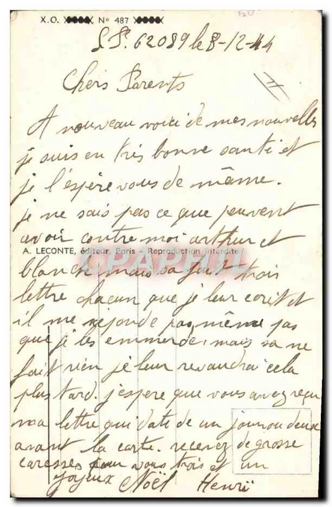 Um dur de la feuille! — caricatura militar — May - Verso