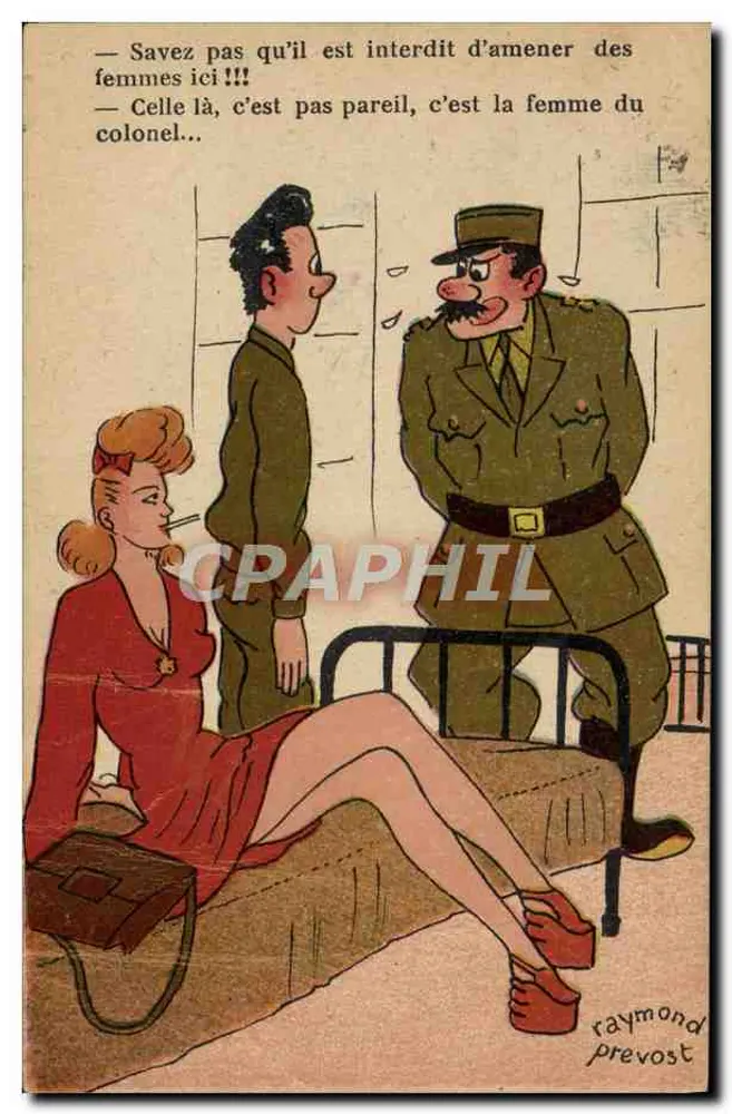 Die Frau des Colonels — Es ist verboten, Frauen hierher zu bringen — Raymond Prevost - Vorderseite