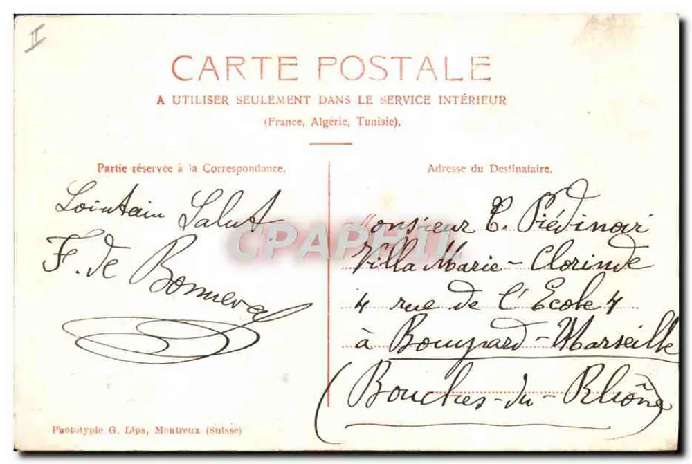 Coussac-Bonneval — Schloss Bonneval — L. Maillard, Verlag - Rückseite