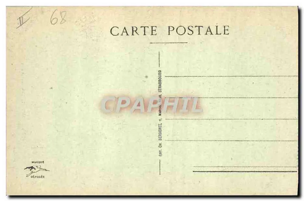 Mulhouse - A Torre do Diabo — editor Or Bergeret, Strasbourg, n° 17 - Verso