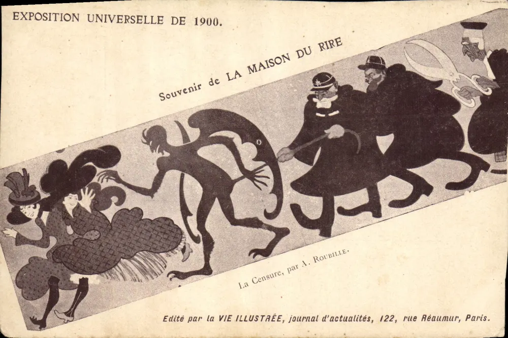 Weltausstellung 1900 — La Censure, von A. Roubille — Veröffentlicht von La Vie Illustrée - Vorderseite