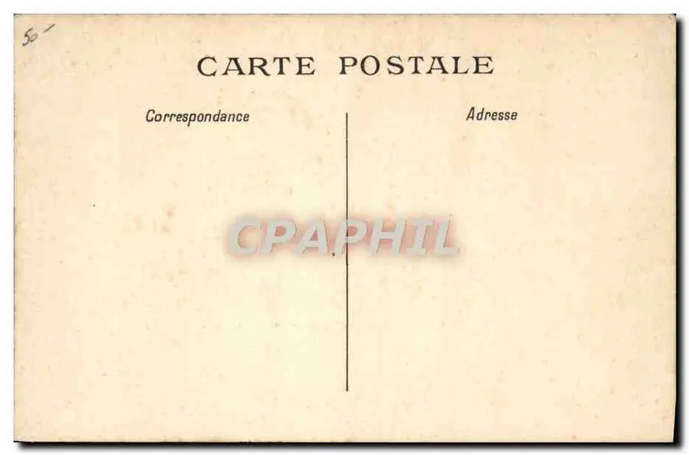 Carta postal geográfica do Calvados — editor IMP. CAUDRAN, PARIS - Verso