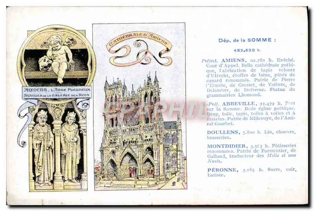 Amiens — Catedral de Amiens — Edição especial das Pastilhas Valda - Frente