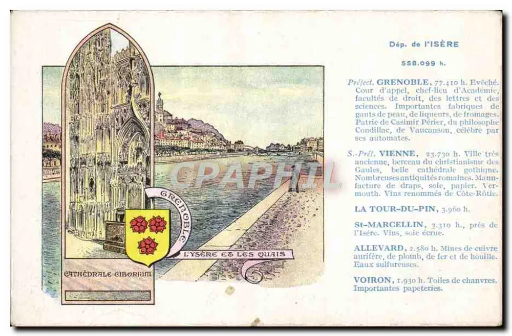Grenoble — Katedra — Dep. Isère — Wydanie specjalne Pastilles Valda - Awers