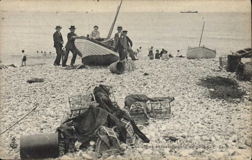 Le Havre — Chaloupas e instrumentos de pesca — C. L. C. n°15 - Frente