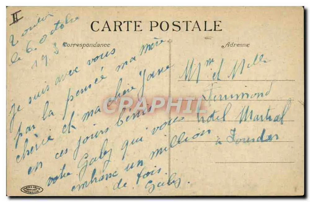 Toulon - Fort Saint-Louis und Mole — Ansichtskarte Nr. 16, veröffentlicht von Cartes Mella - Rückseite