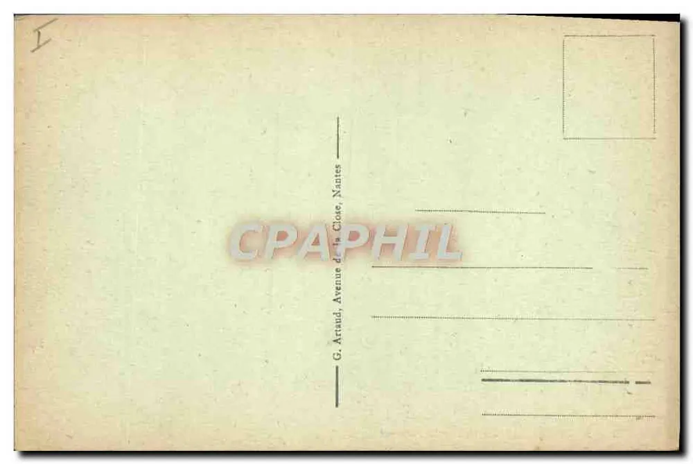 Bordeaux - A Baía em direção a Lormont — G. Artand, Avenida da Campanha, Nantes — n° 275 - Verso