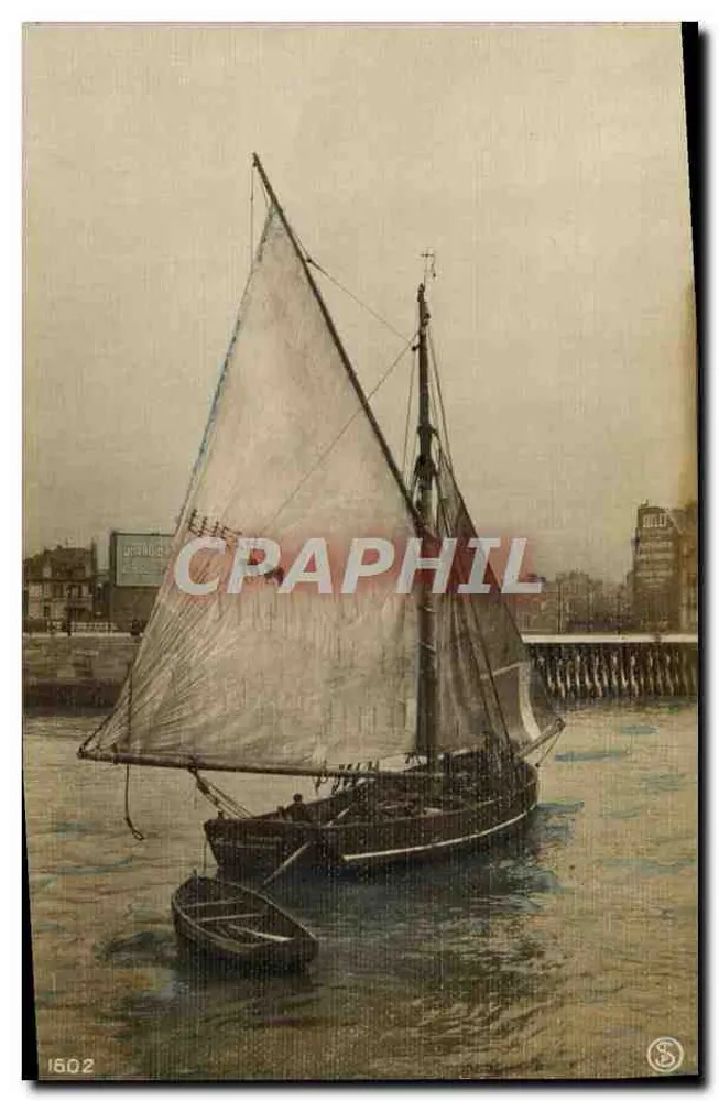 Embarcação a vela — porto — n°1502 - Frente
