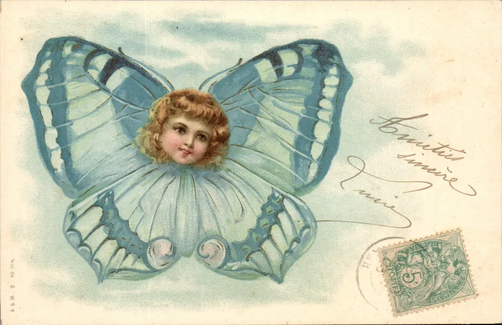 Fada borboleta — A.B.M. B. N° 1044 — editor A.B.M. B. - Frente